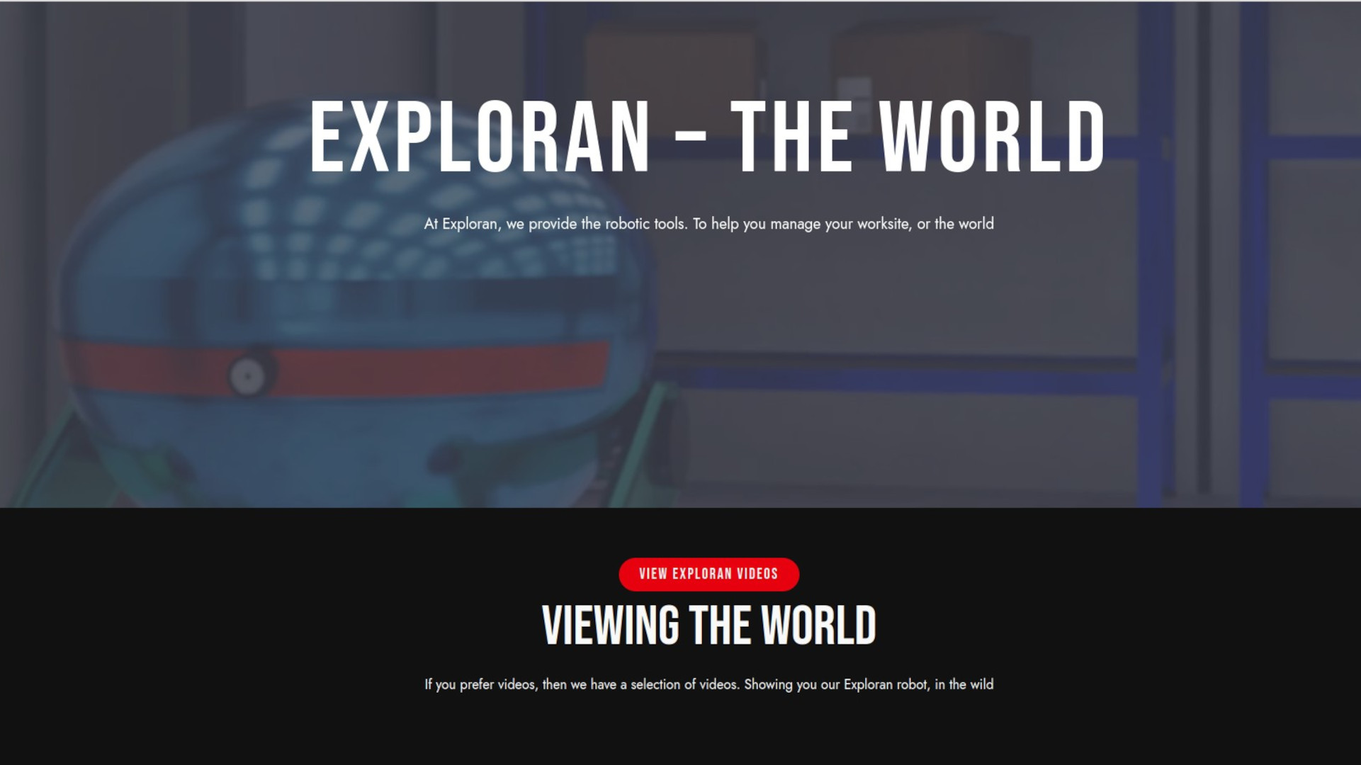 Welcome to the exploran website